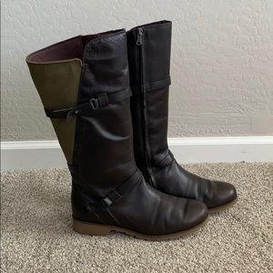 Teva De La Vina Brown/Green Waterproof Boots